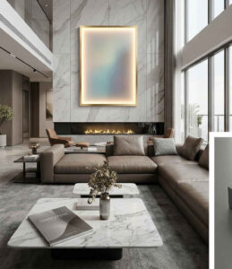 Chọn Màu Khung Tranh Điện Sao Cho Hài Hòa Nội Thất Đẳng Cấp