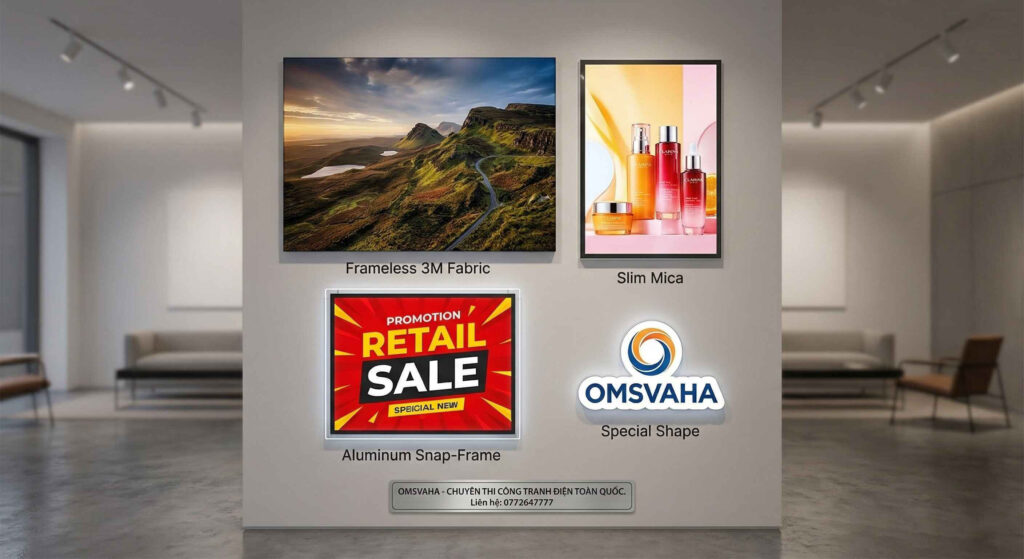 Tranh Điện Cho Cửa Hàng, Showroom – Giải Pháp Thu Hút Ánh Nhìn