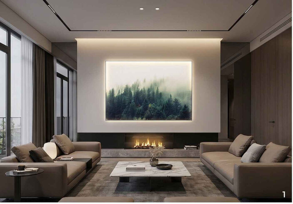 Tranh Điện Trong Trang Trí Nội Thất Cao Cấp Có Gì Khác Biệt?