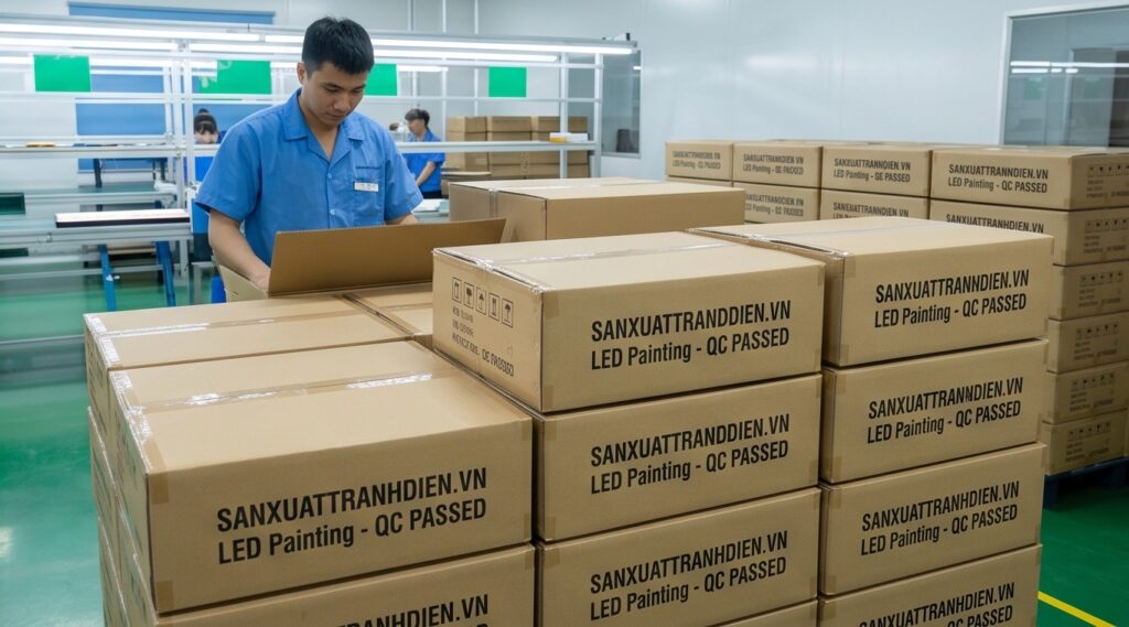 7 Bước Kiểm Soát Chất Lượng Tranh Điện Trước Khi Xuất Xưởng