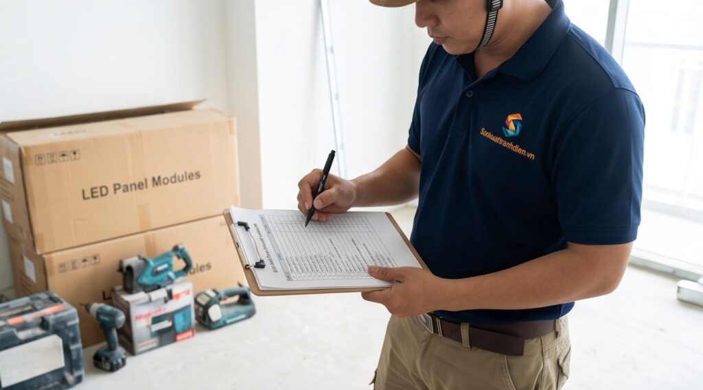Checklist Kỹ Thuật Khi Lắp Đặt Tranh Điện Cho Khách Hàng