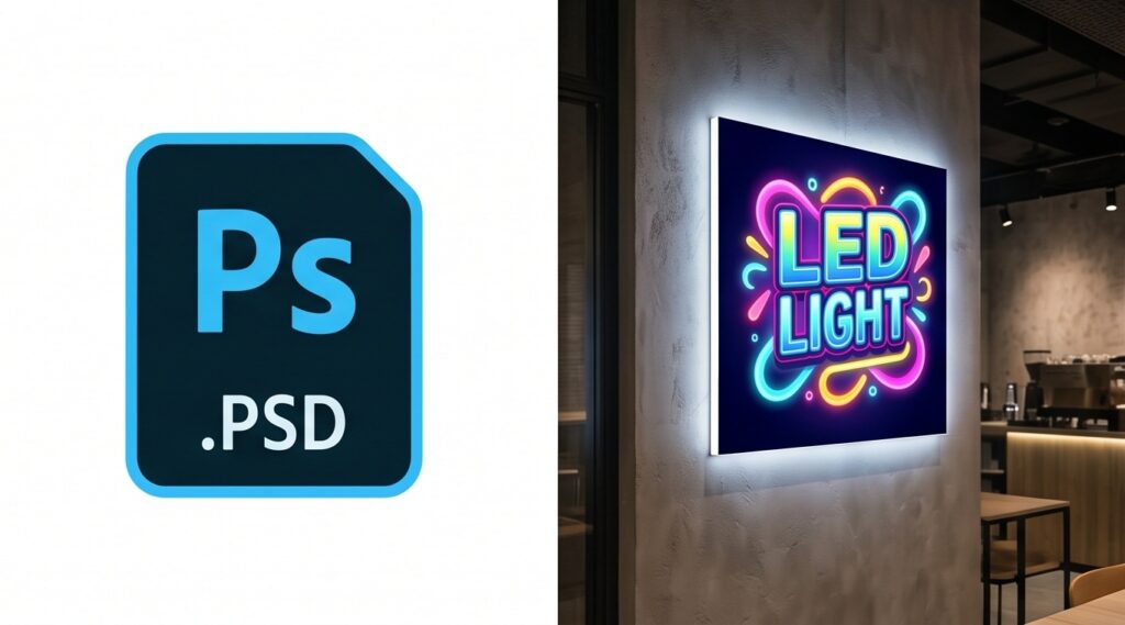 Quy trình thiết kế file in chuẩn cho tranh điện LED