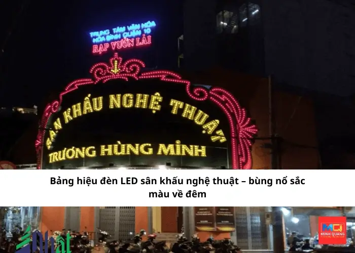 Bảng hiệu đèn LED sân khấu nghệ thuật – bùng nổ sắc màu về đêm