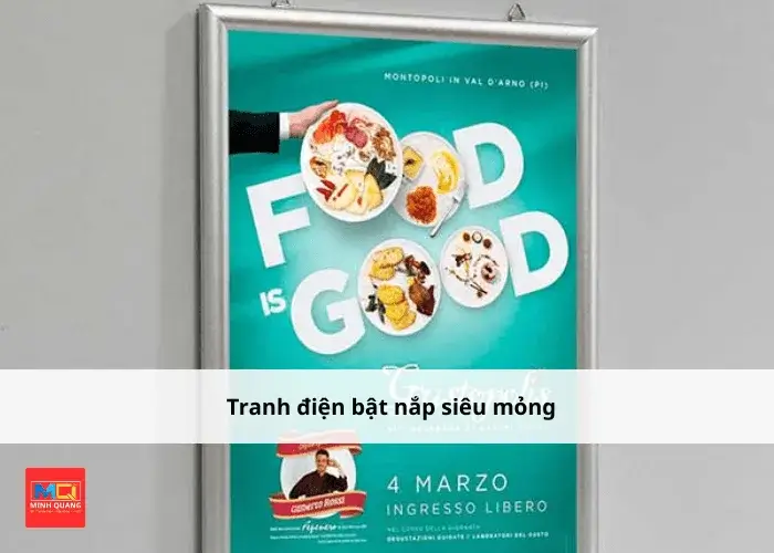 Tranh điện bật nắp siêu mỏng